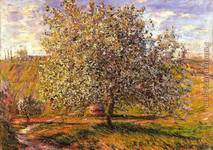 Claude Monet Tree in Flower near Vetheuil